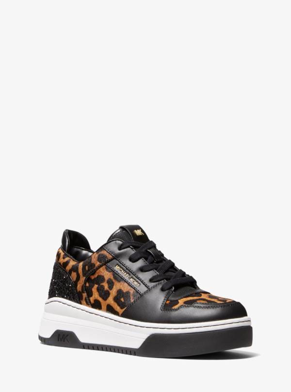 Damske Tenisky Michael Kors Lexi Leopard Print Calf Hair Leopardie - Topanky Michael Kors Outlet | EHLKT-8273